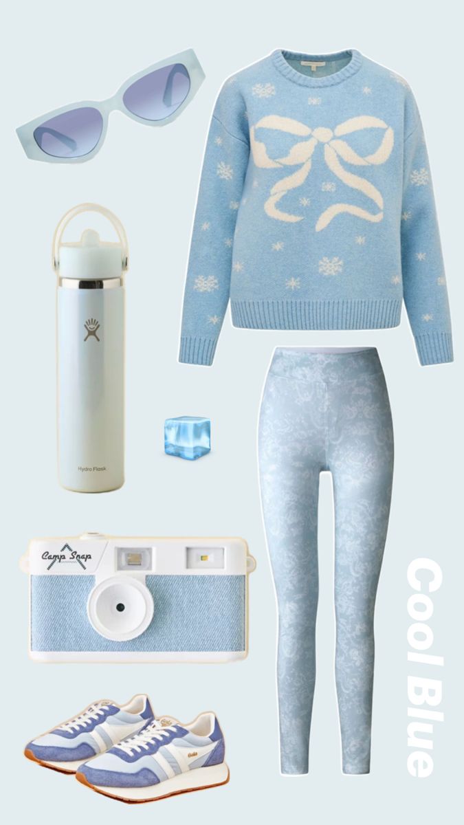 Ice Ice Baby | Cool Icy Blue Fashion Aesthetic 🧊 cover photo collage