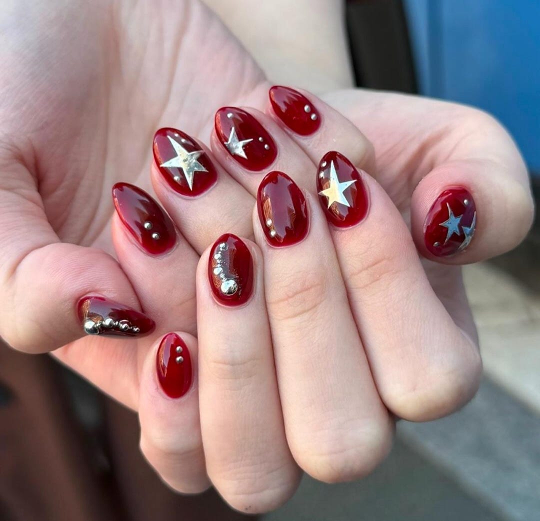 The cutest press on nails💅 cover photo collage