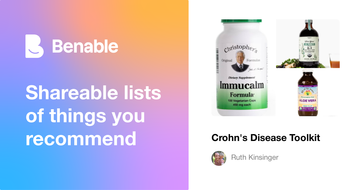 How I Stay in Crohn's Remission Without Meds: My Supplement List cover photo collage