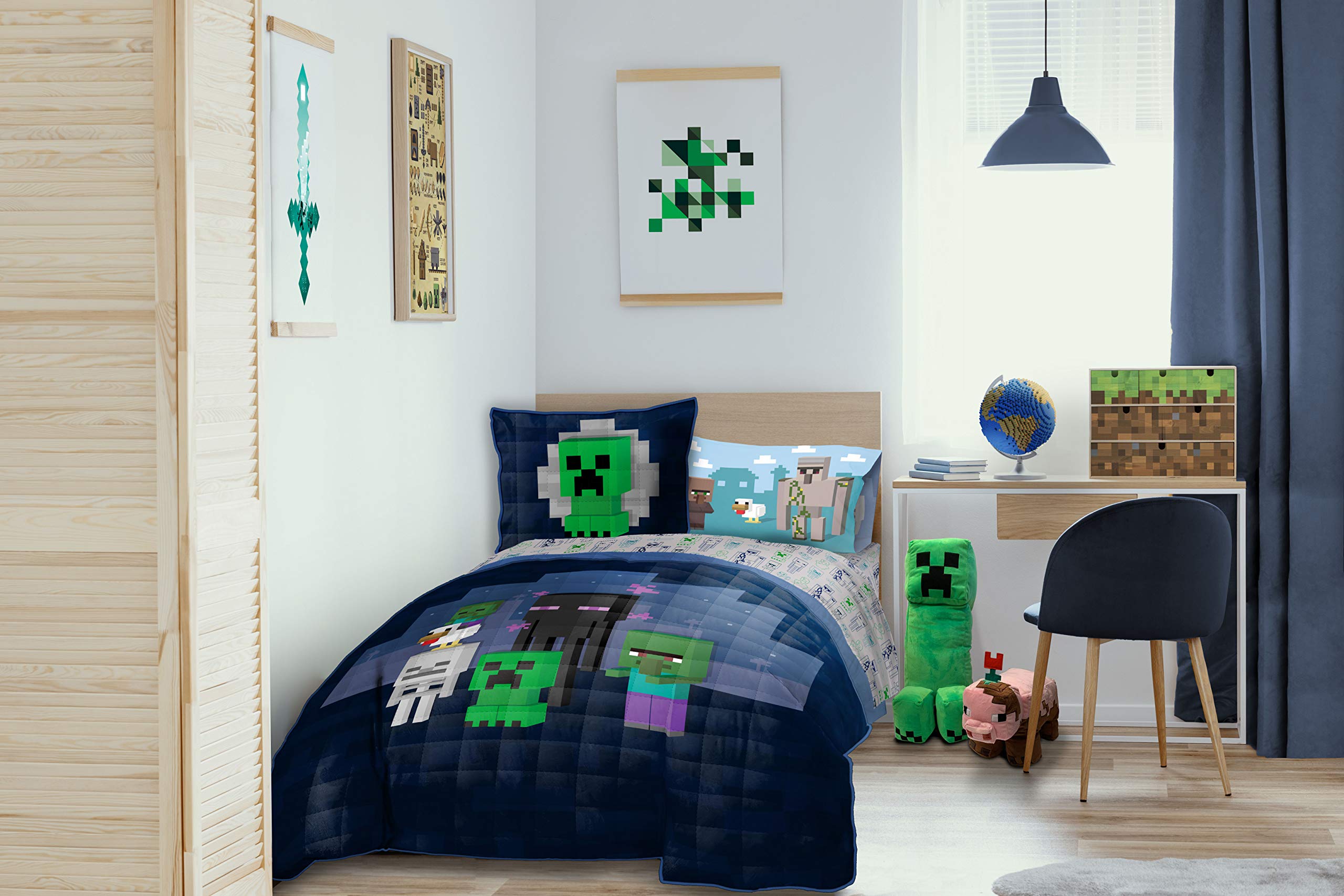 Building a Minecraft Bedroom cover photo collage