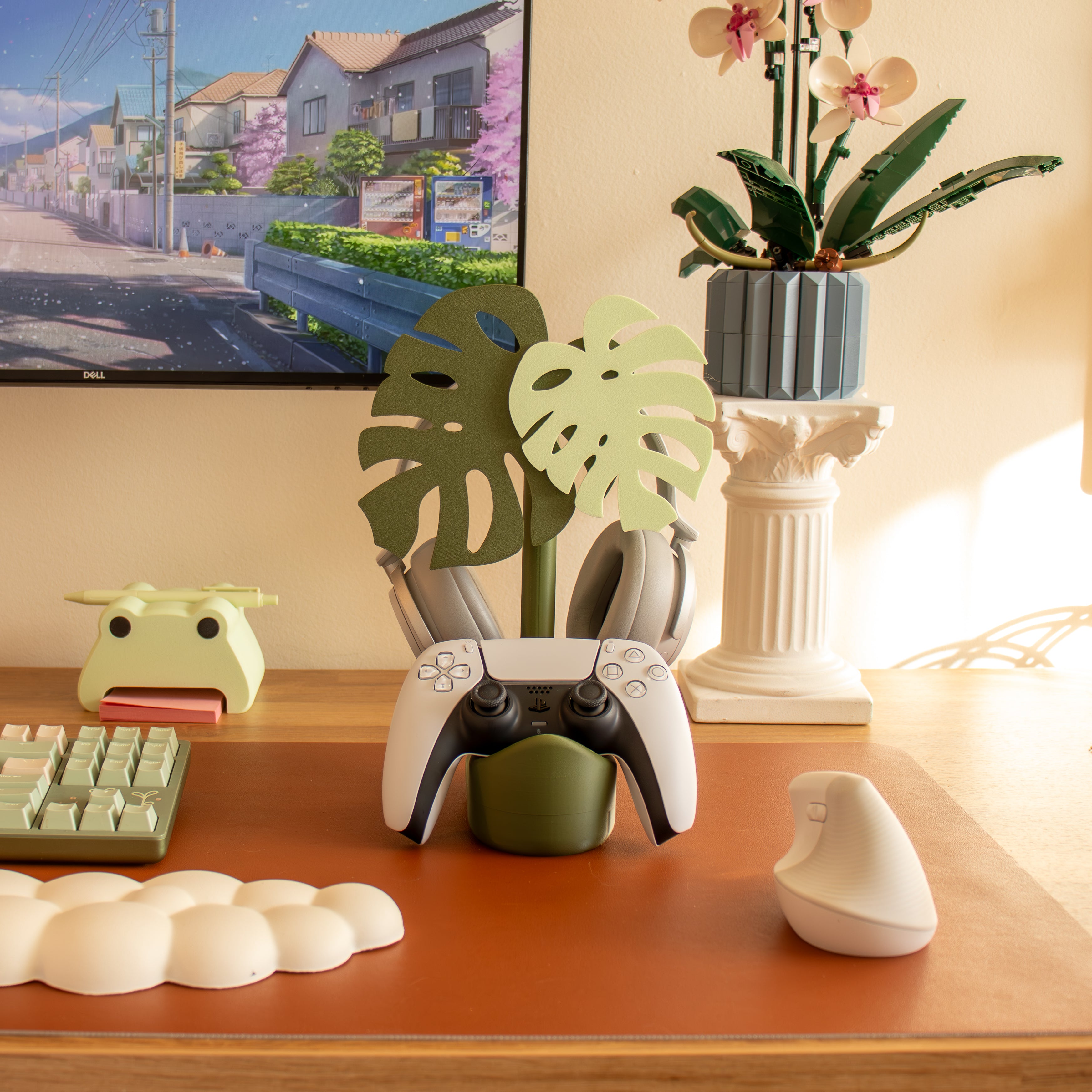 desk essentials, as a university student (and gamer)! cover photo collage