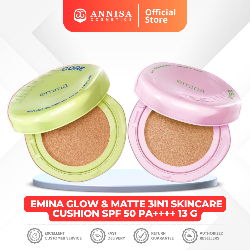 Emina glow emina matte core cushion NEW Emina Glow Vibe Matte Core Cushion