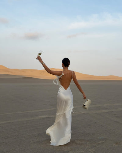 What I would wear for a more untraditional bridal dress cover photo collage