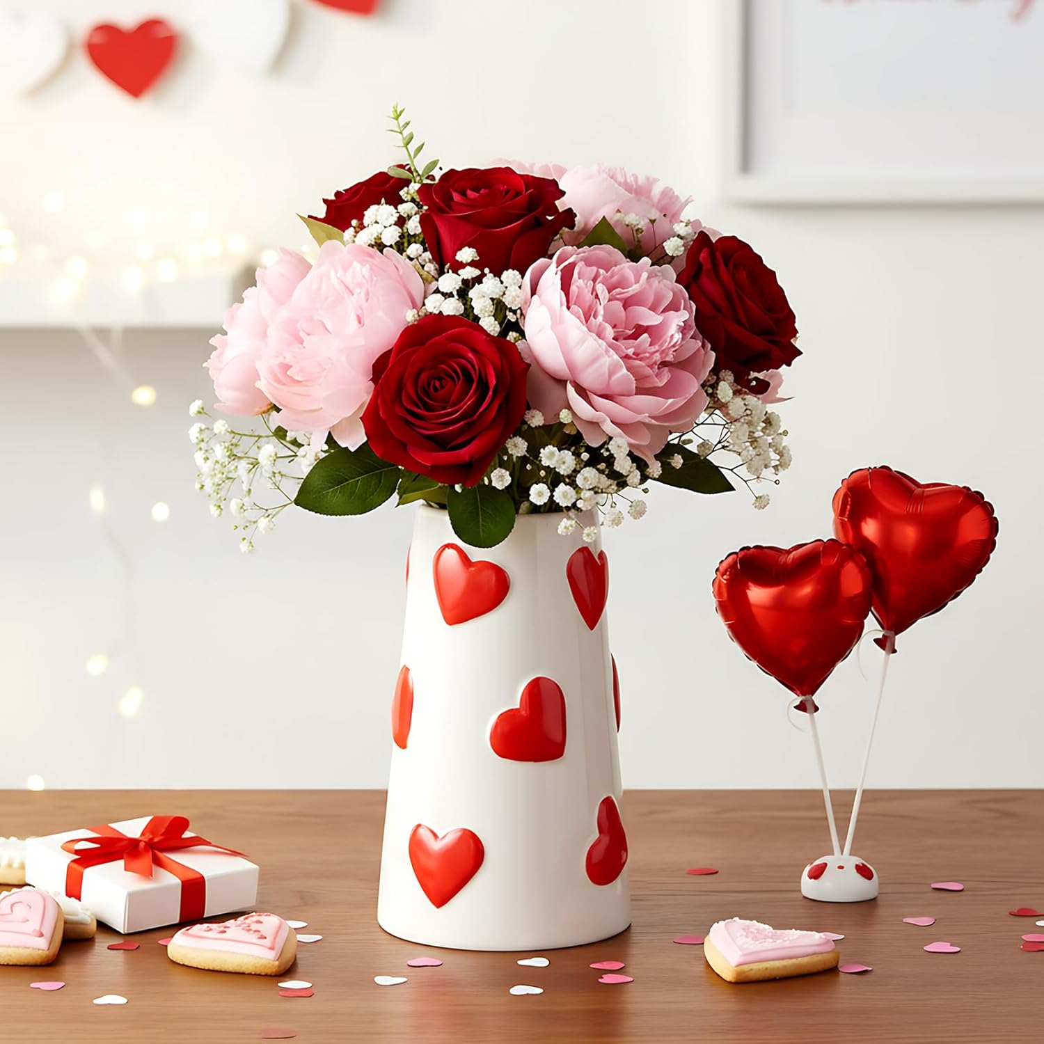 Simple Valentine's Day Decor cover photo collage
