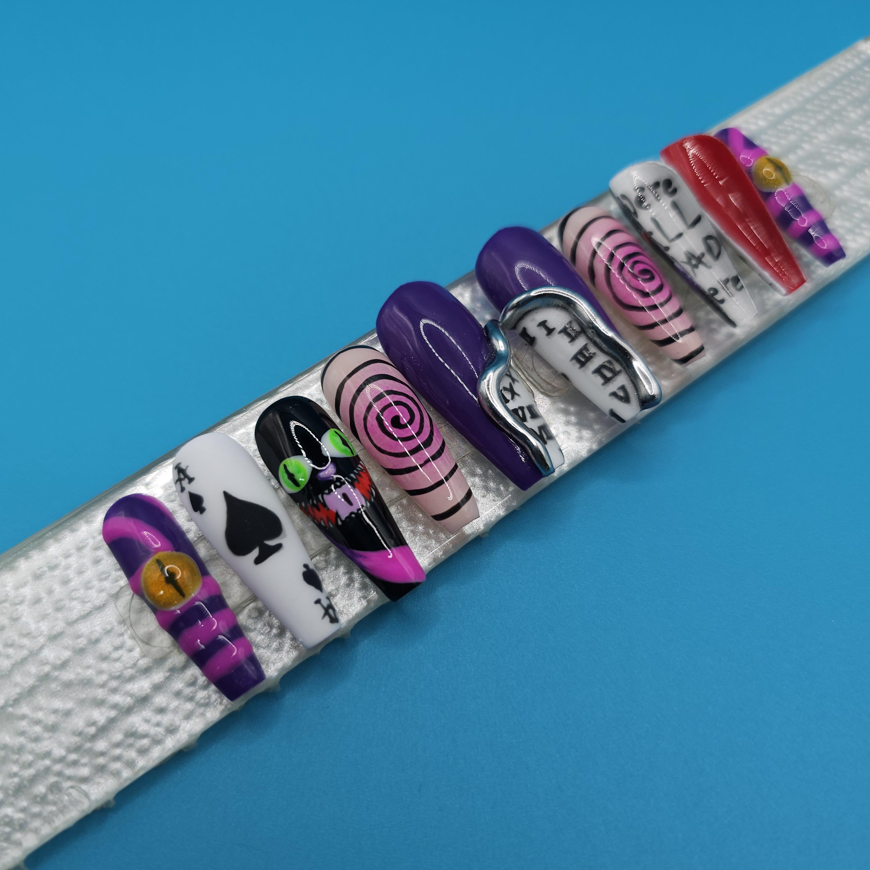 handmade press on nails from Etsy sellers that I adore! cover photo collage