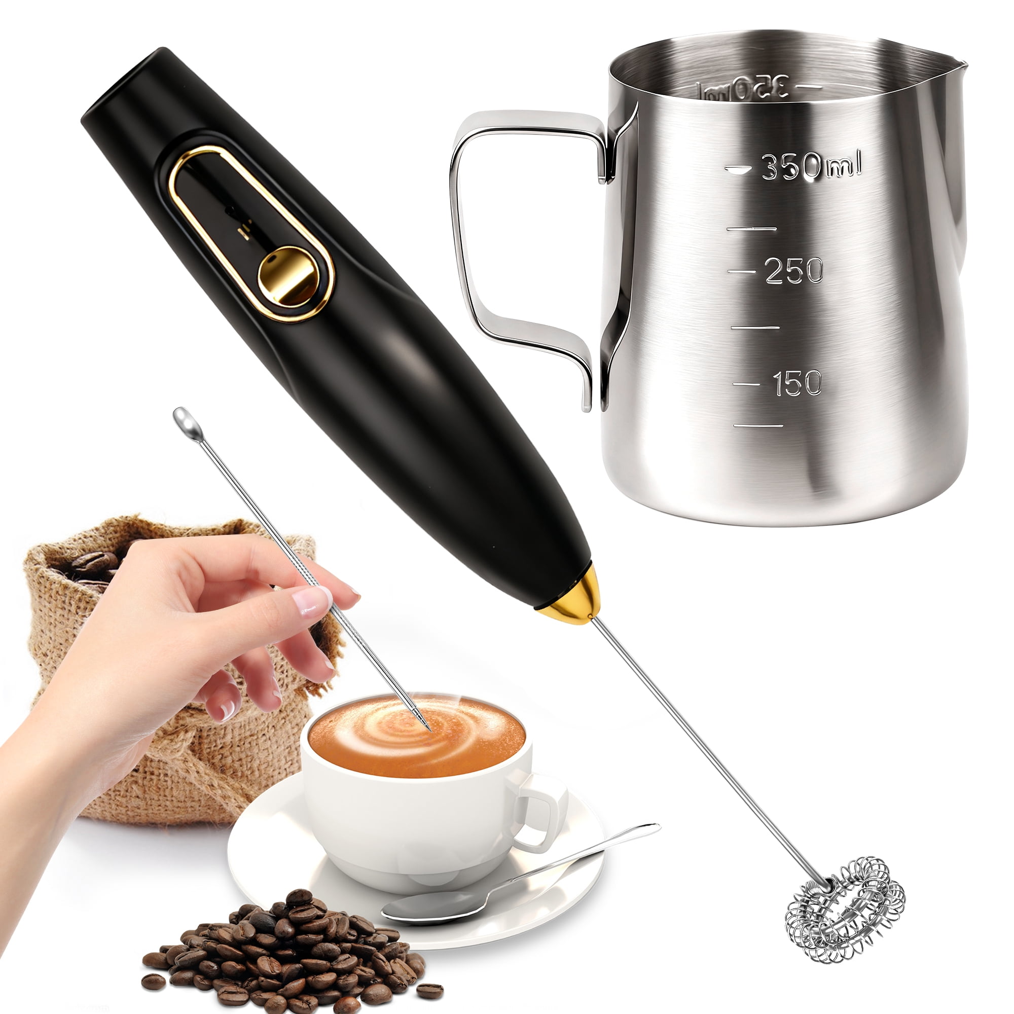 One-Press Mini Milk Frother — Handheld Electric Foam Maker - Image 3