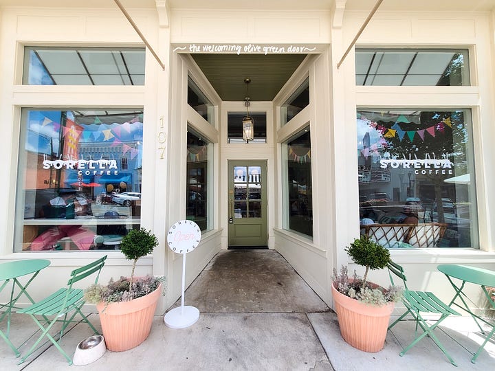 my fav coffee/bev shops in the Charlotte area!! cover photo collage