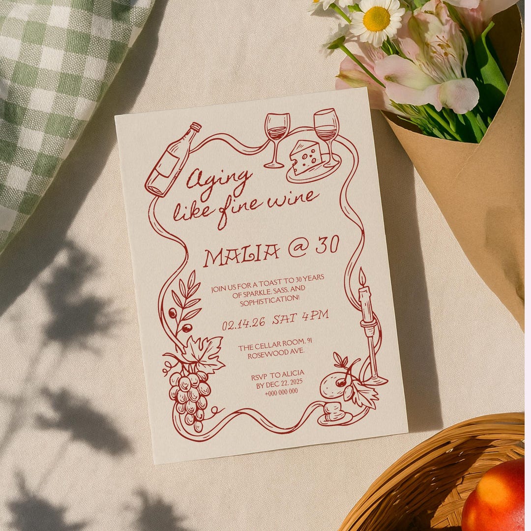 Aging Like Fine Wine Birthday Party Theme | Outfit & Party Decor cover photo collage