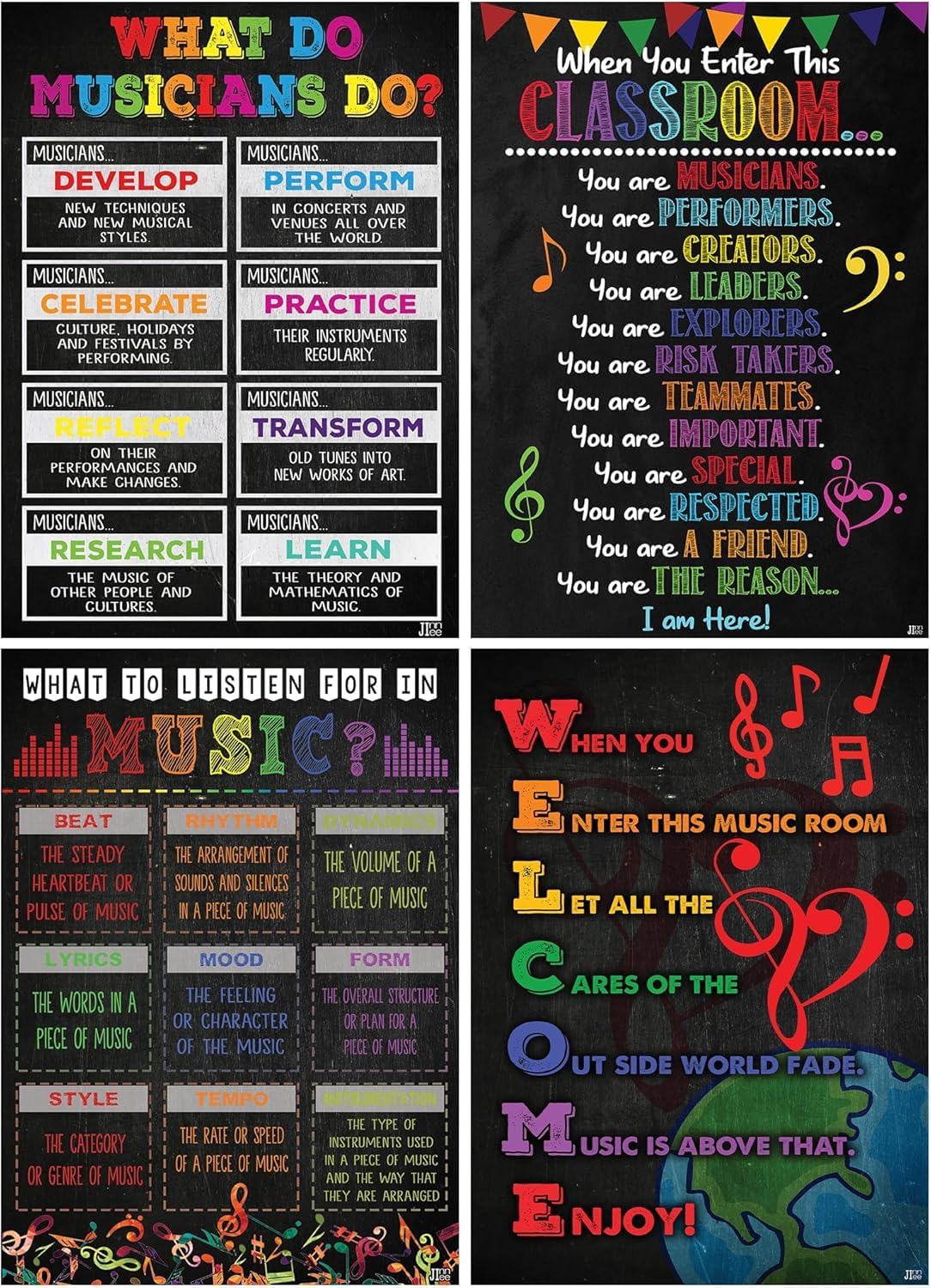 Inside the Music classroom cover photo collage