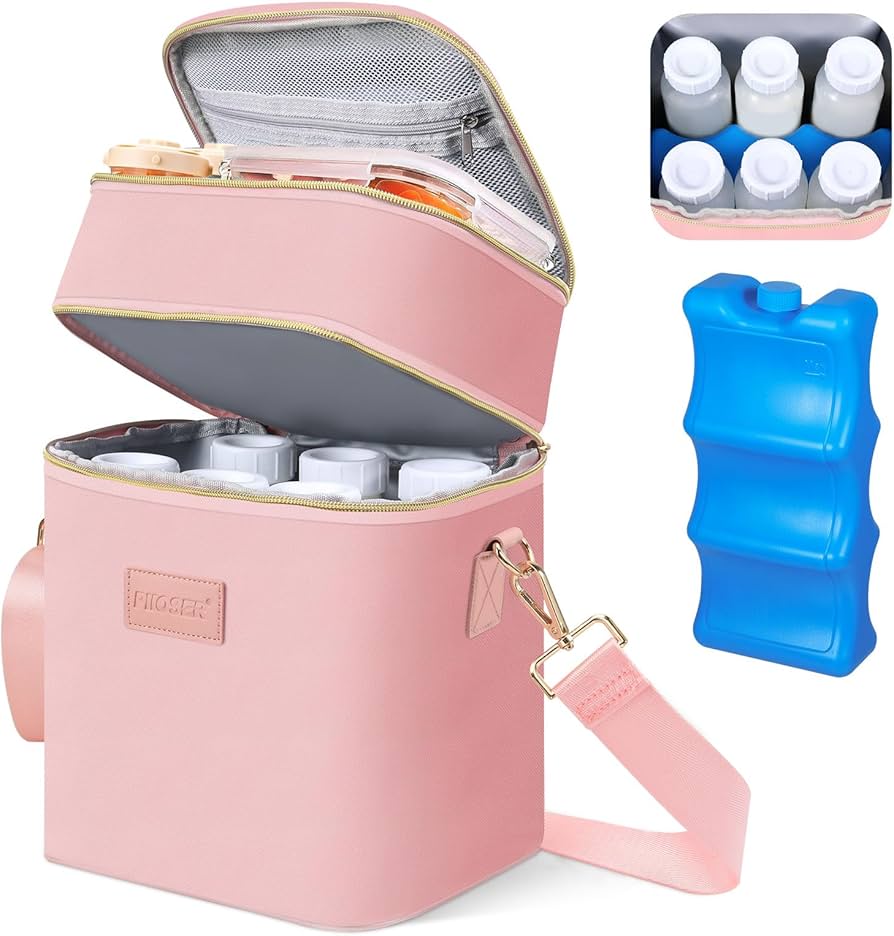 What I keep in my bag as a breastfeeding and working mom! cover photo collage