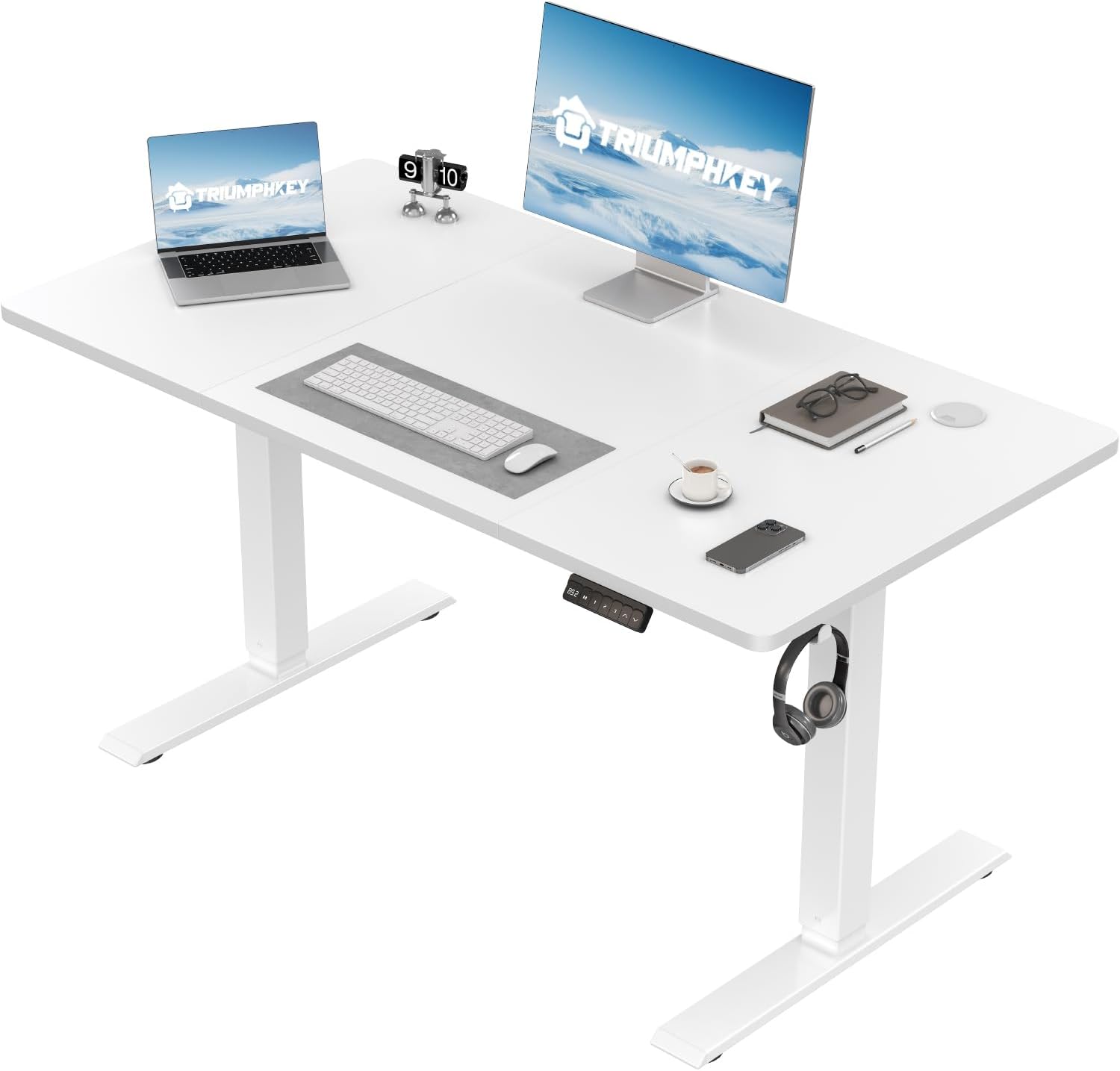 Cozy White Gaming Setup ☁️ | Korean Aesthetic cover photo collage