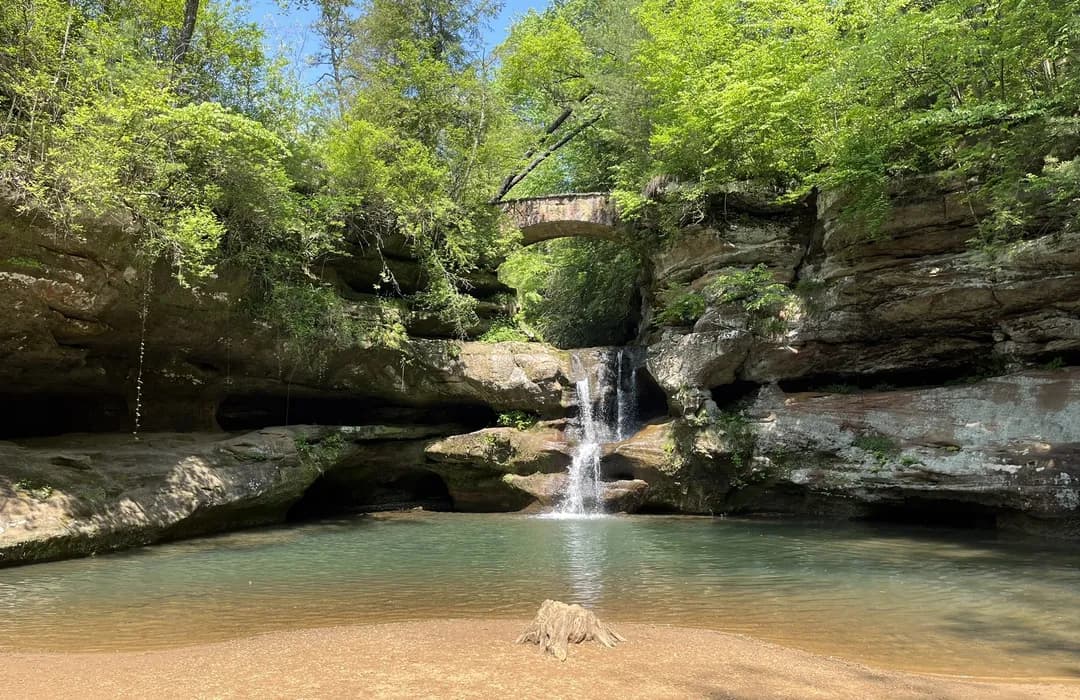 the ultimate guide to Hocking Hills, Ohio cover photo collage