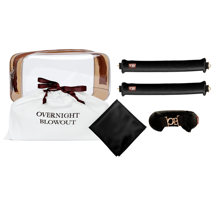 Overnight Blowout Routine cover photo collage
