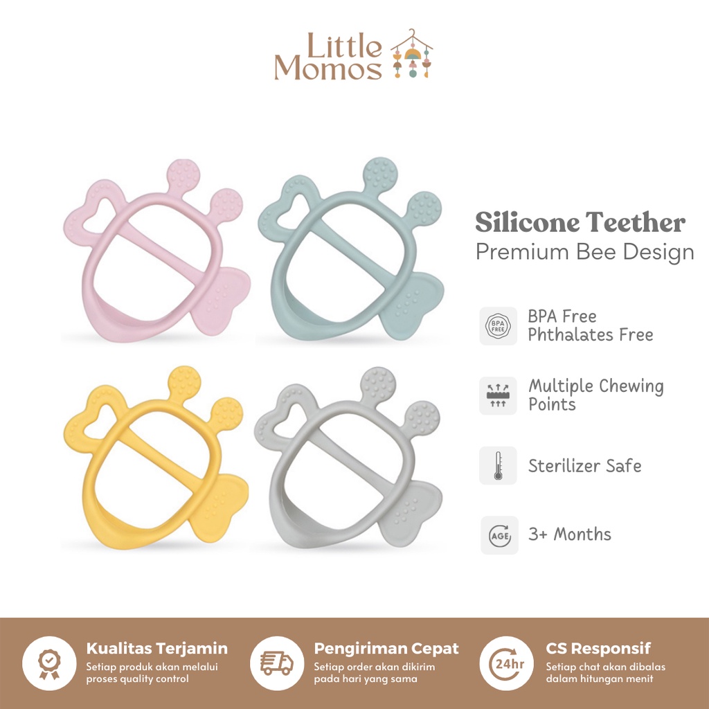 Safe & Cute Baby Teether: BPA-Free Silicone Teething Toys for Babies cover photo collage