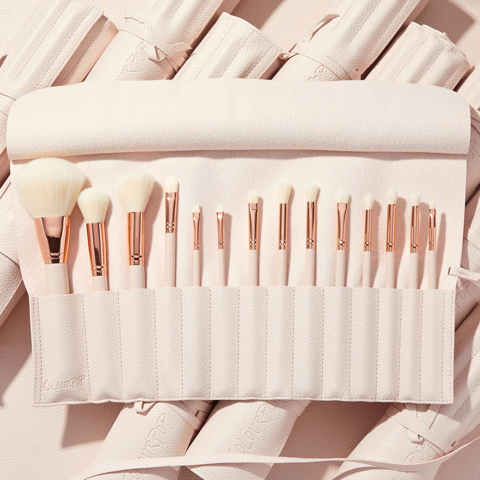 Favorite makeup items cover photo collage