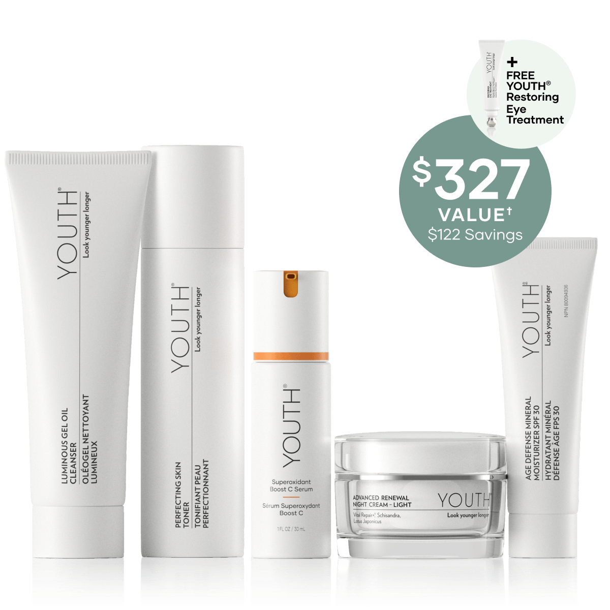 Beauty products for sensitive skin and eyes. cover photo collage