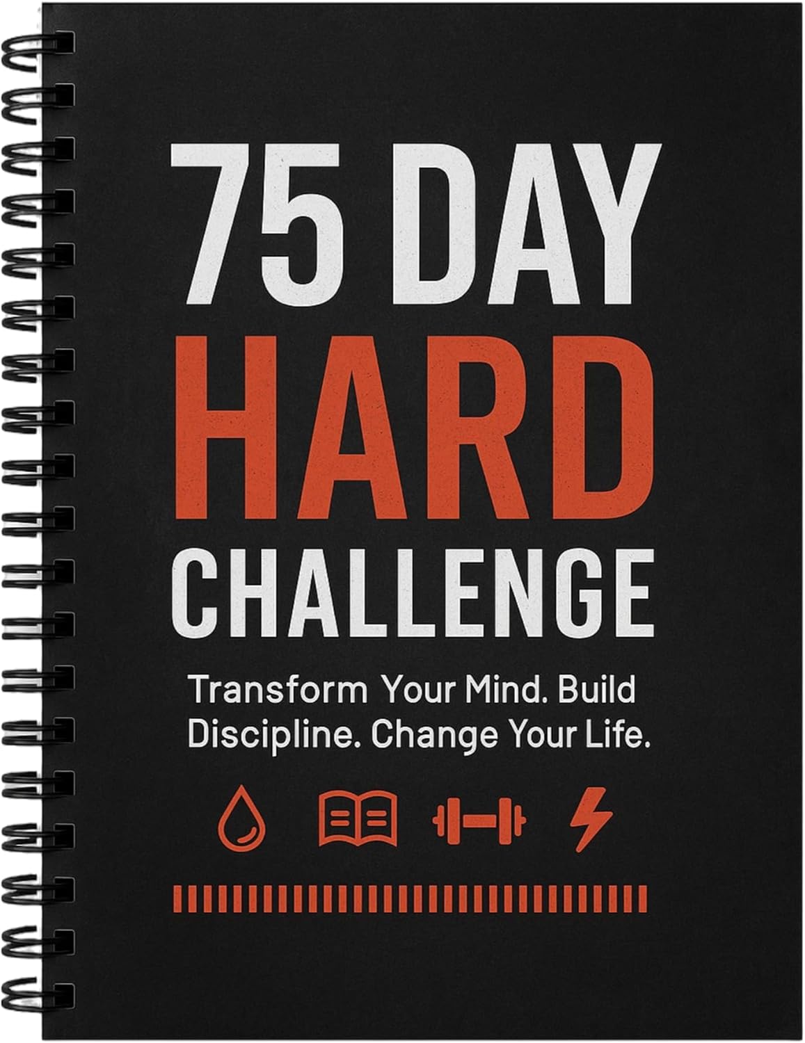 75 Hard Challenge essential items cover photo collage