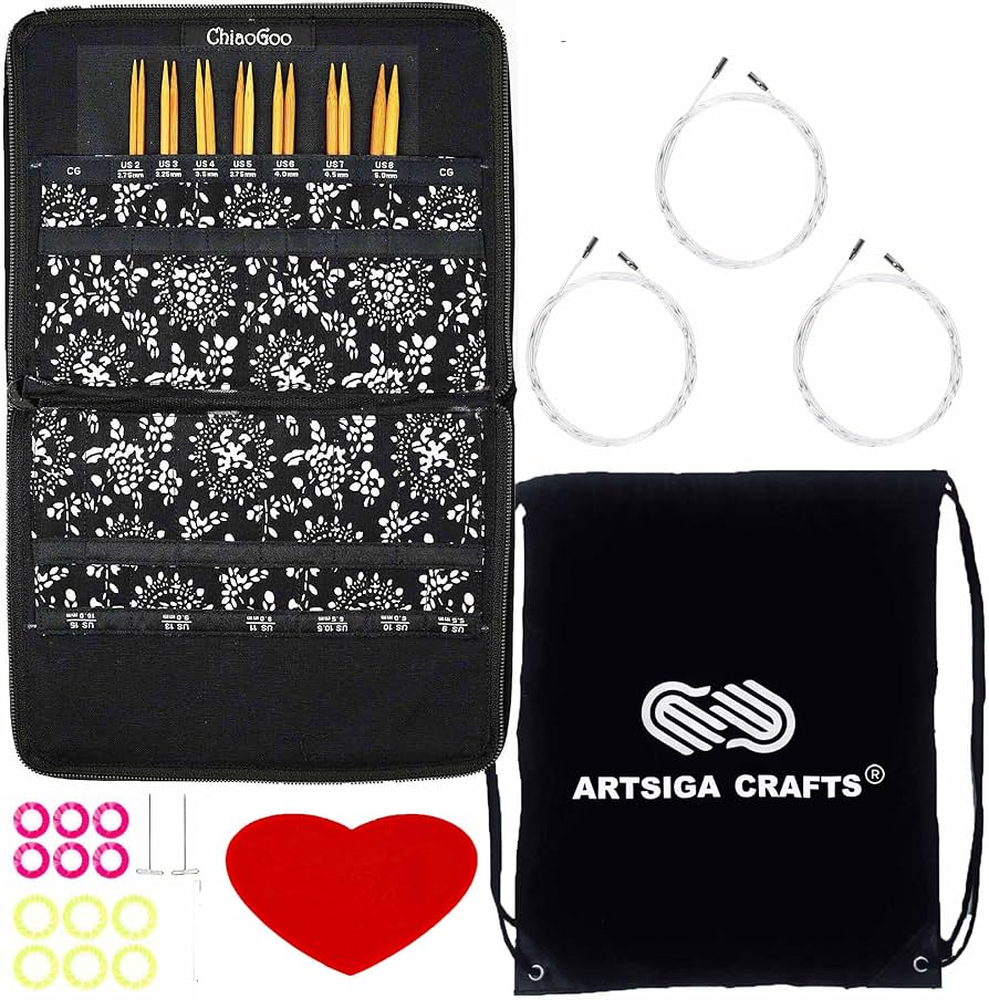 Knit One, Purl Two! Yarn and Needles Recs cover photo collage