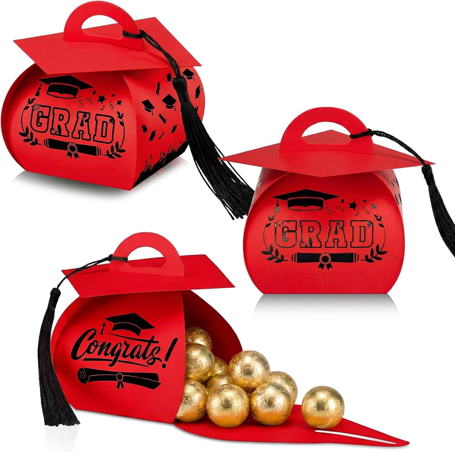 Red & Black Graduation 🎓 cover photo collage