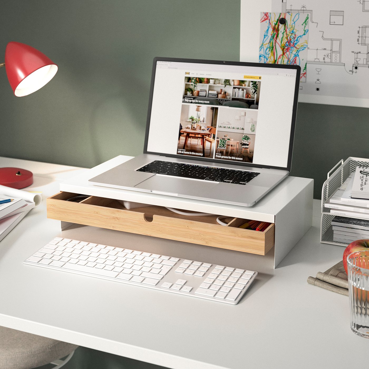My Cozy & Calm Desk Setup for Working From Home cover photo collage