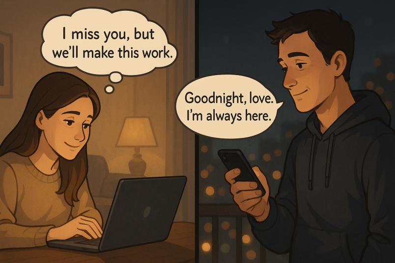 Survive the Long-Distance Relationship cover photo collage