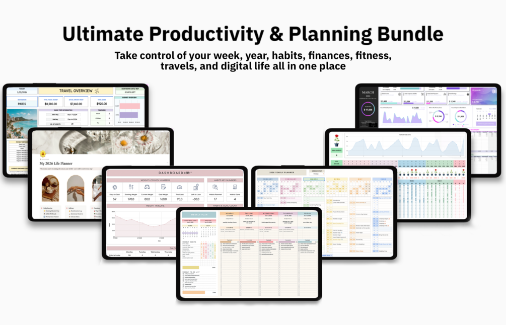 Best Notion Templates for Productivity, Business & Daily Organization cover photo collage