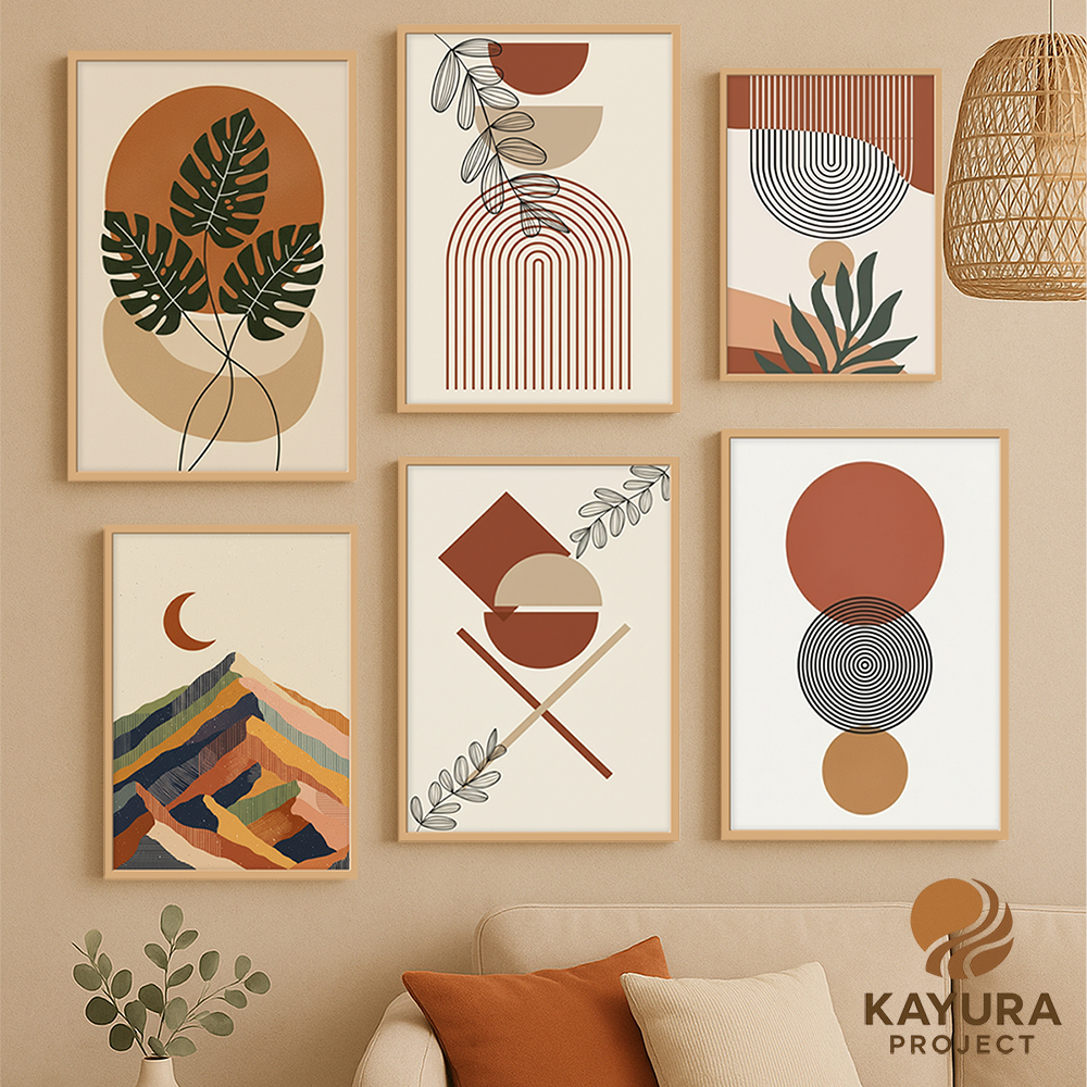 Dekor ruangan estetik. cover photo collage