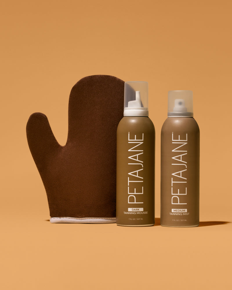 Glow & Go: My Everyday Tan, Skin, Hair + Makeup Favorites cover photo collage