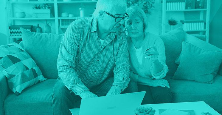 Scam-Proofing Your Parents: A Senior Guide to Staying Safe in a Digital World cover photo collage