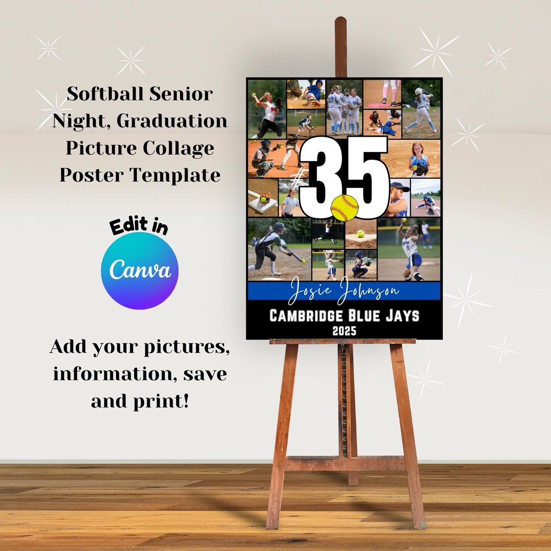 Softball Senior Night Gifts and Ideas cover photo collage