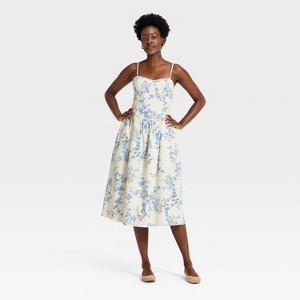 target blue and white floral dress Affordable Spring dresses under $50 2026 col:sleeve-length-sleeveless Forever 21 Little Black Pick Size:S Style that goes wherever