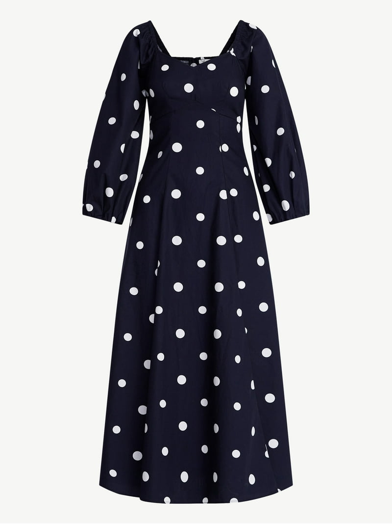 sexy royal blue dress Etta Dress In Blue Vintage Floral main image 1