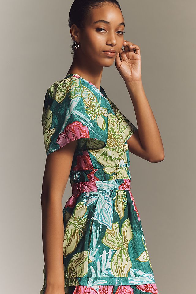 floral boho midi dress Boho Hippie Floral Printed Midi Dress