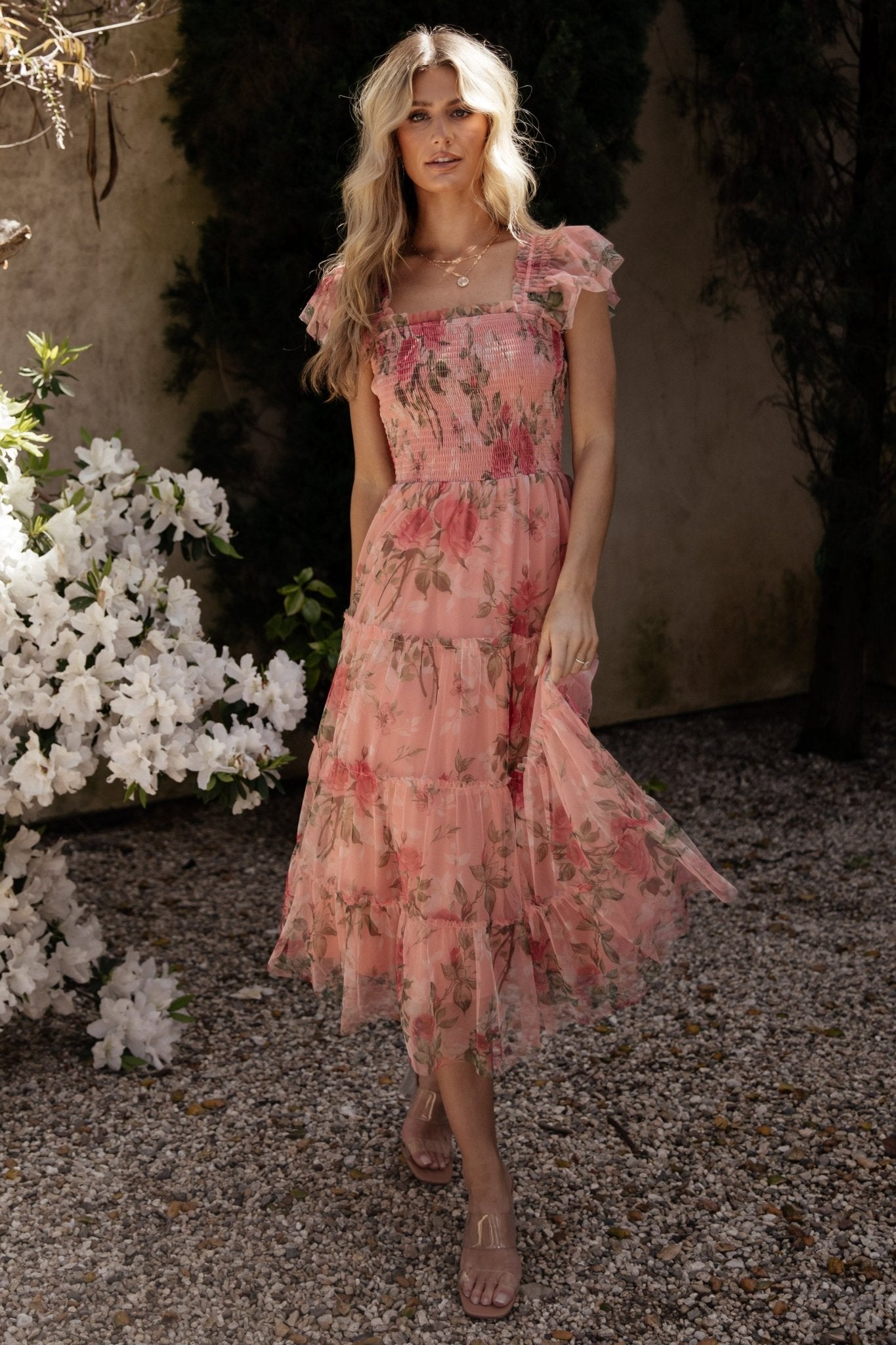 tulle a line wedding dresses LaDivine C148W A Line Long Lace Wedding Dress