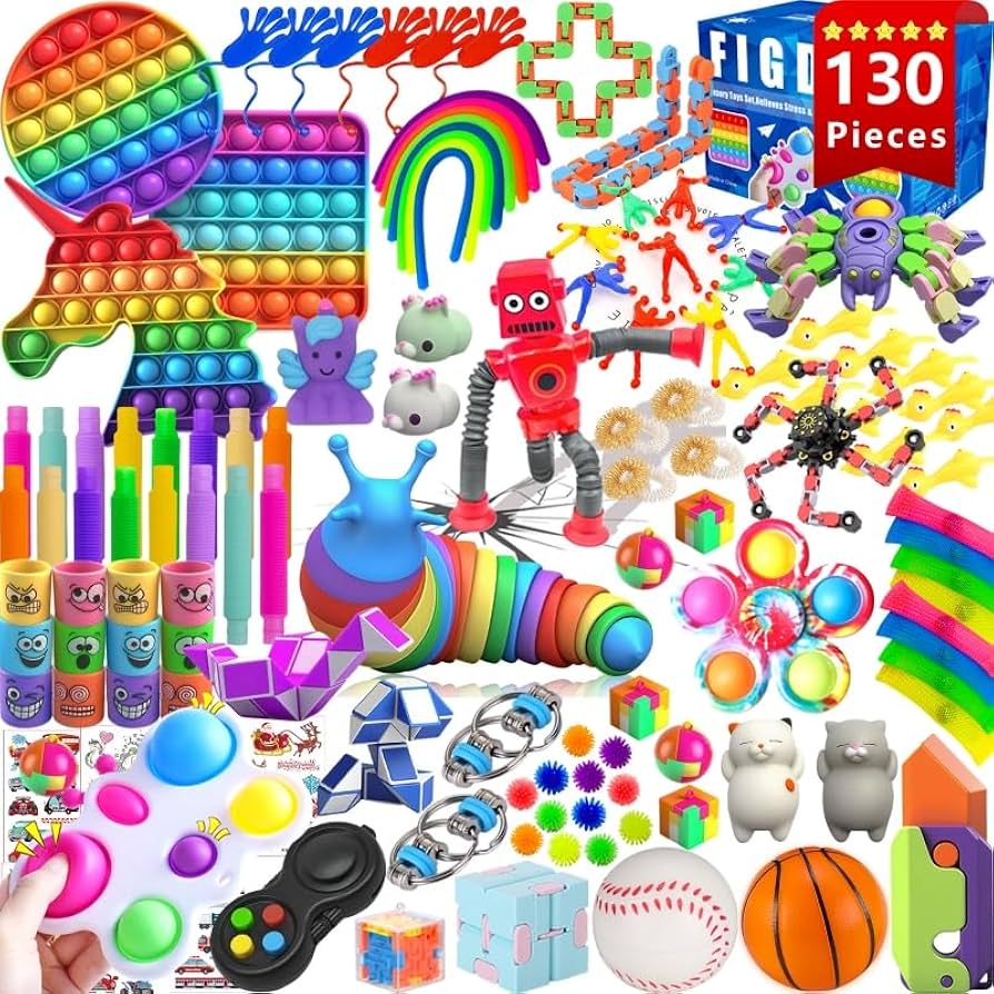The Ultimate Sensory Toy List cover photo collage