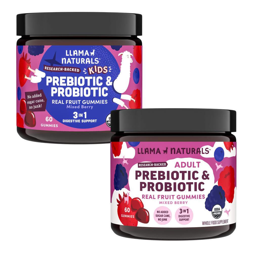 Organic Gummy Vitamins for Kids & Adults (Real Fruit, Clean Ingredients) cover photo collage