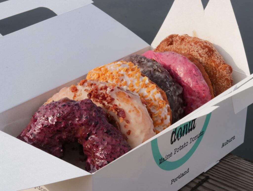 Mmmm, Donuts: Your Guide to Donuts in Southern Maine cover photo collage