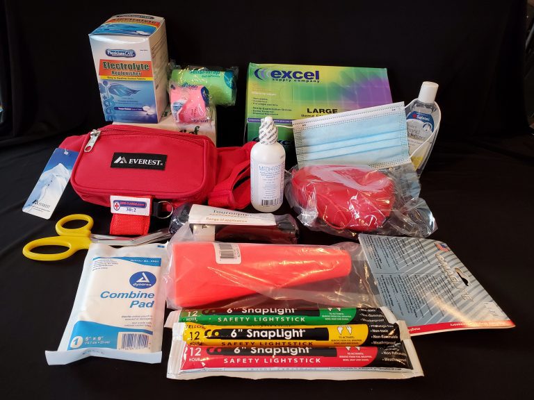 Items for your motorcycle's first aid kit cover photo collage