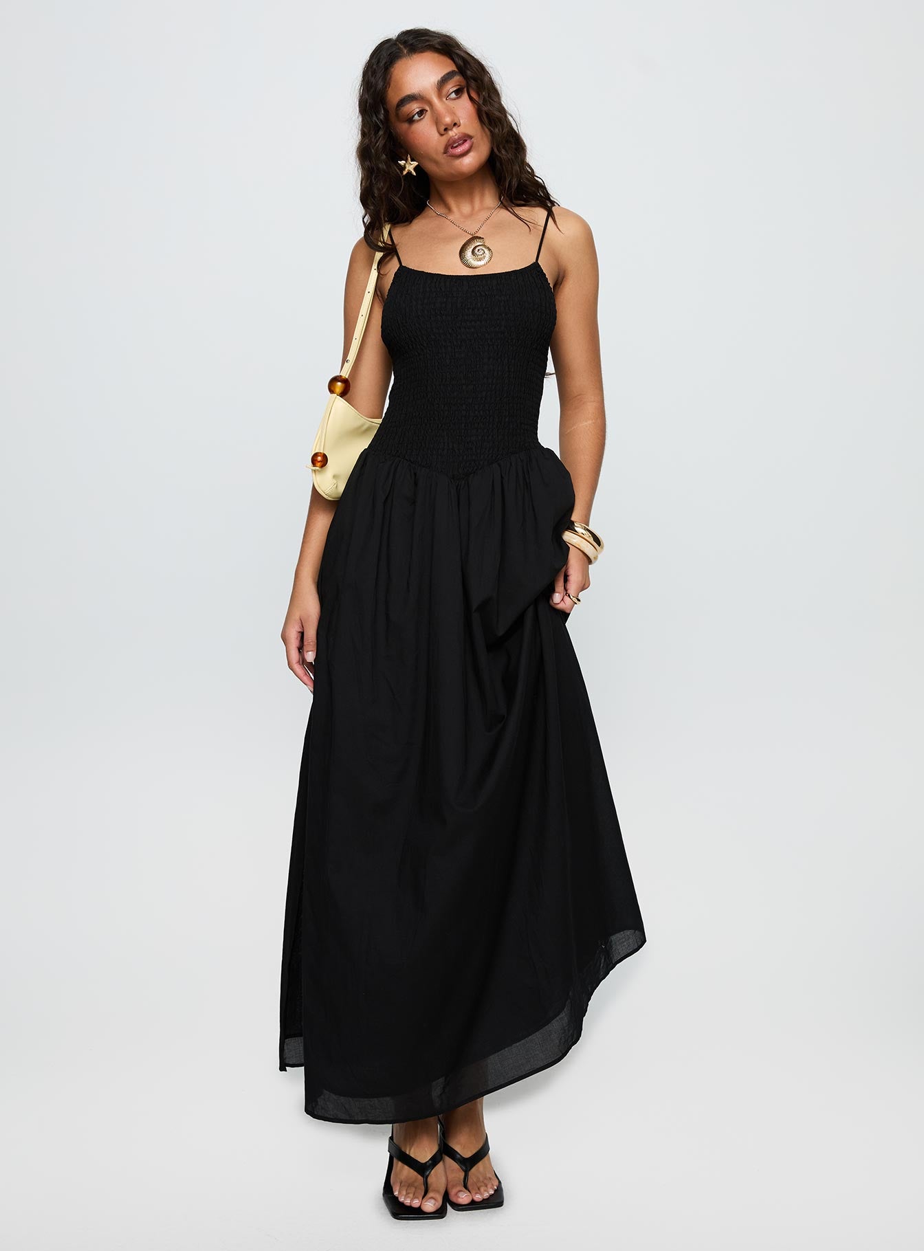 open lace back dress Lillee Tiered Maxi Dress main image 0