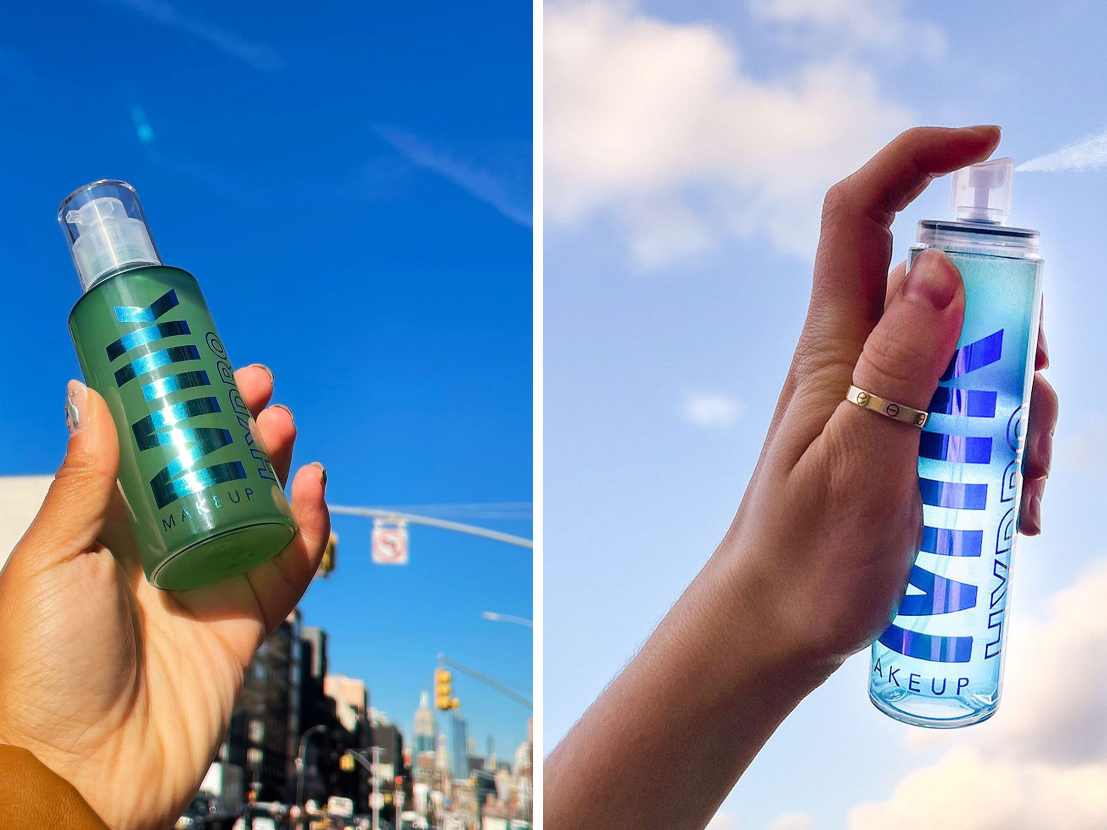 glowy & natural skincare and makeup routine cover photo collage