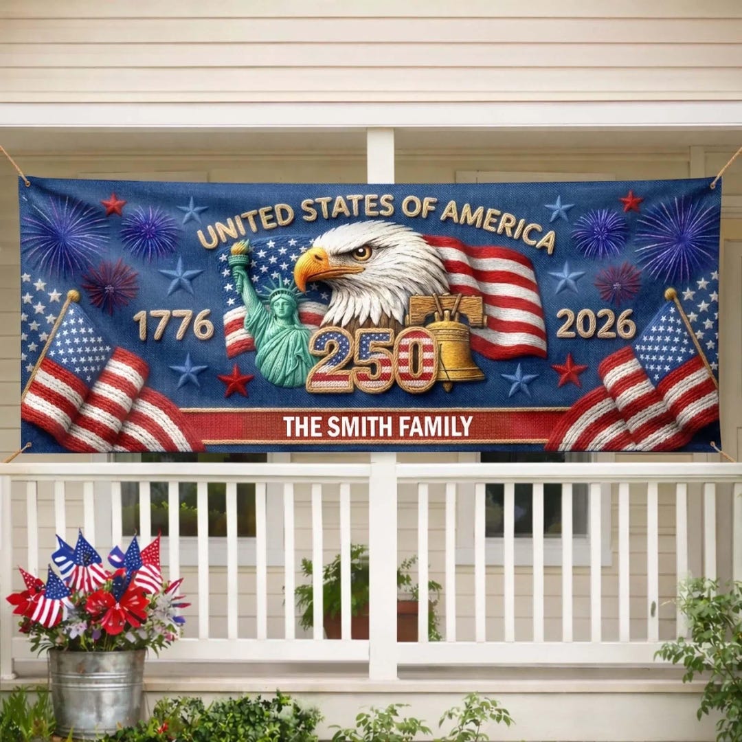 USA 250th anniversary celebrations cover photo collage