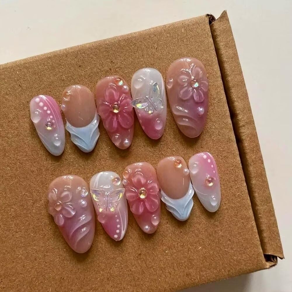Press on nails 💅 cover photo collage