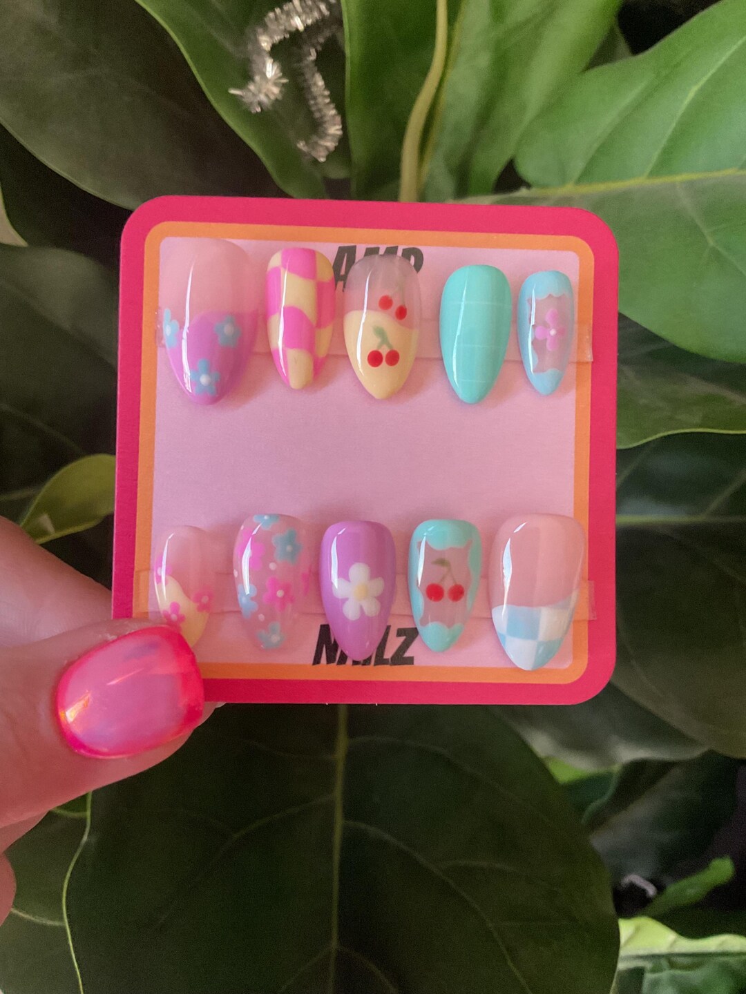 Pretty Polishes and Press Ons for Spring cover photo collage