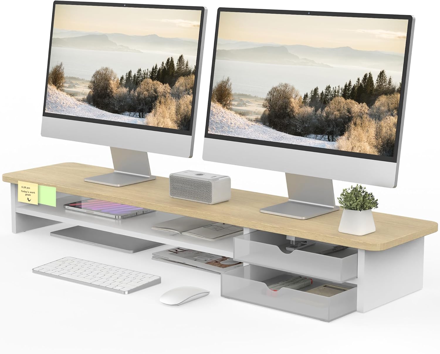 Cozy Desk Setup cover photo collage