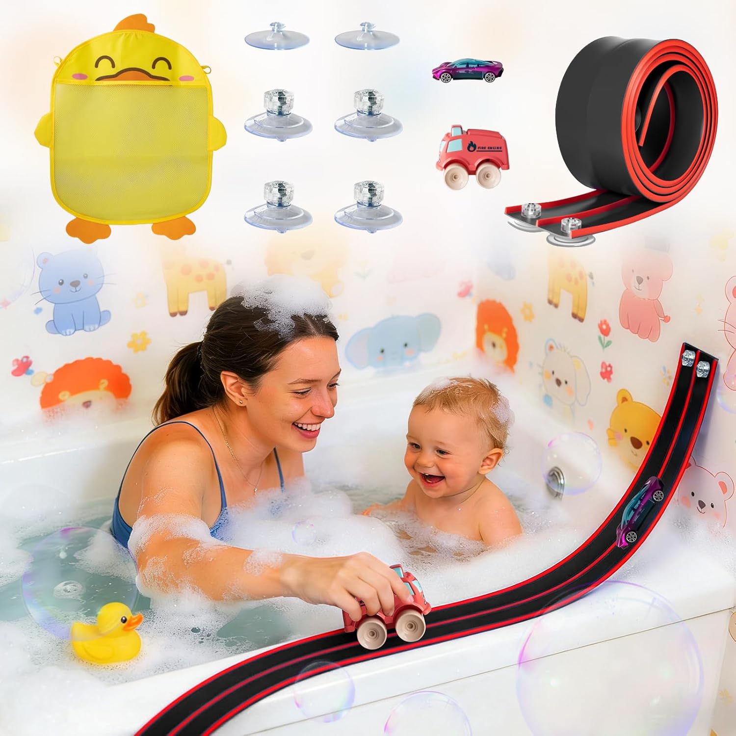 Bath Time Must-Haves That Make Kids Actually WANT to Bathe cover photo collage