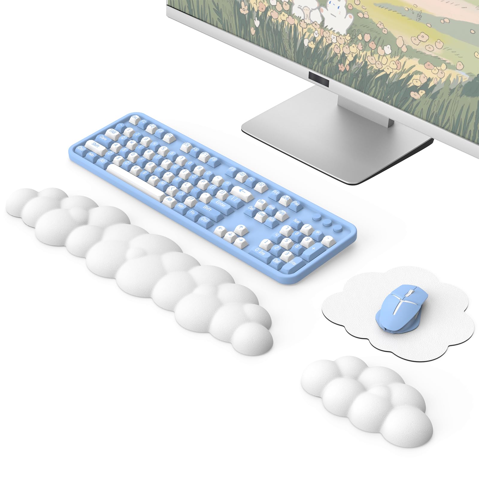 Cozy gaming PC accessories that bring me smile cover photo collage