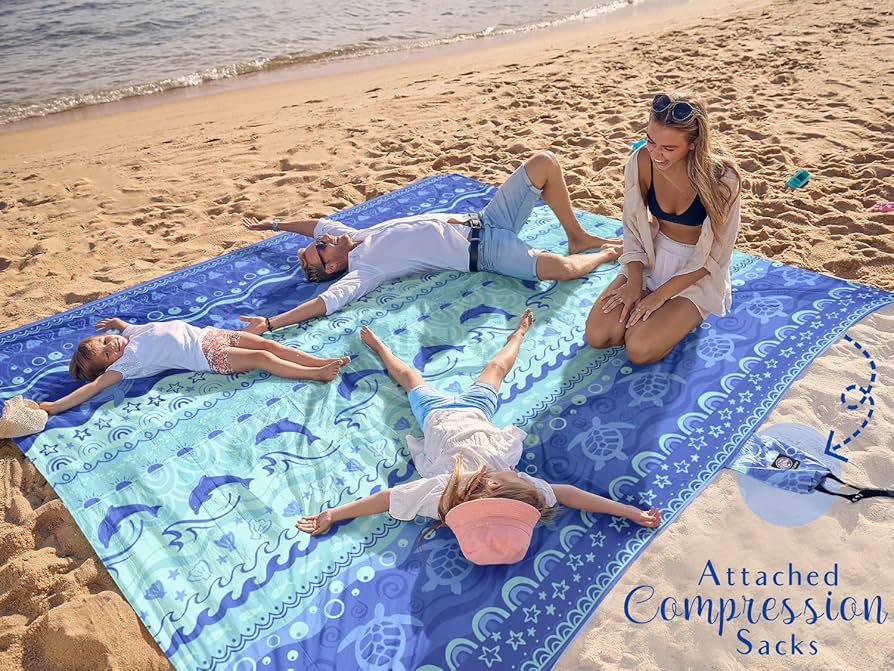 Beach accessories cover photo collage