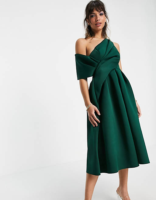 long black lace dress Long black lace dress with bardot collar – Rabanne main image 0