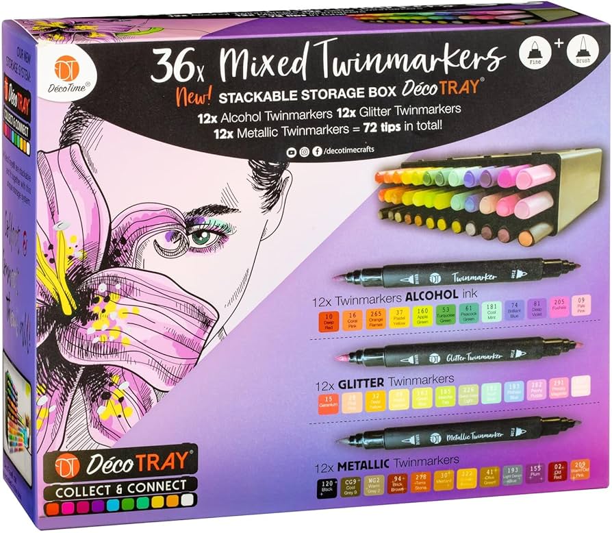 Everything you need for a perfect colouring session 🩷 cover photo collage