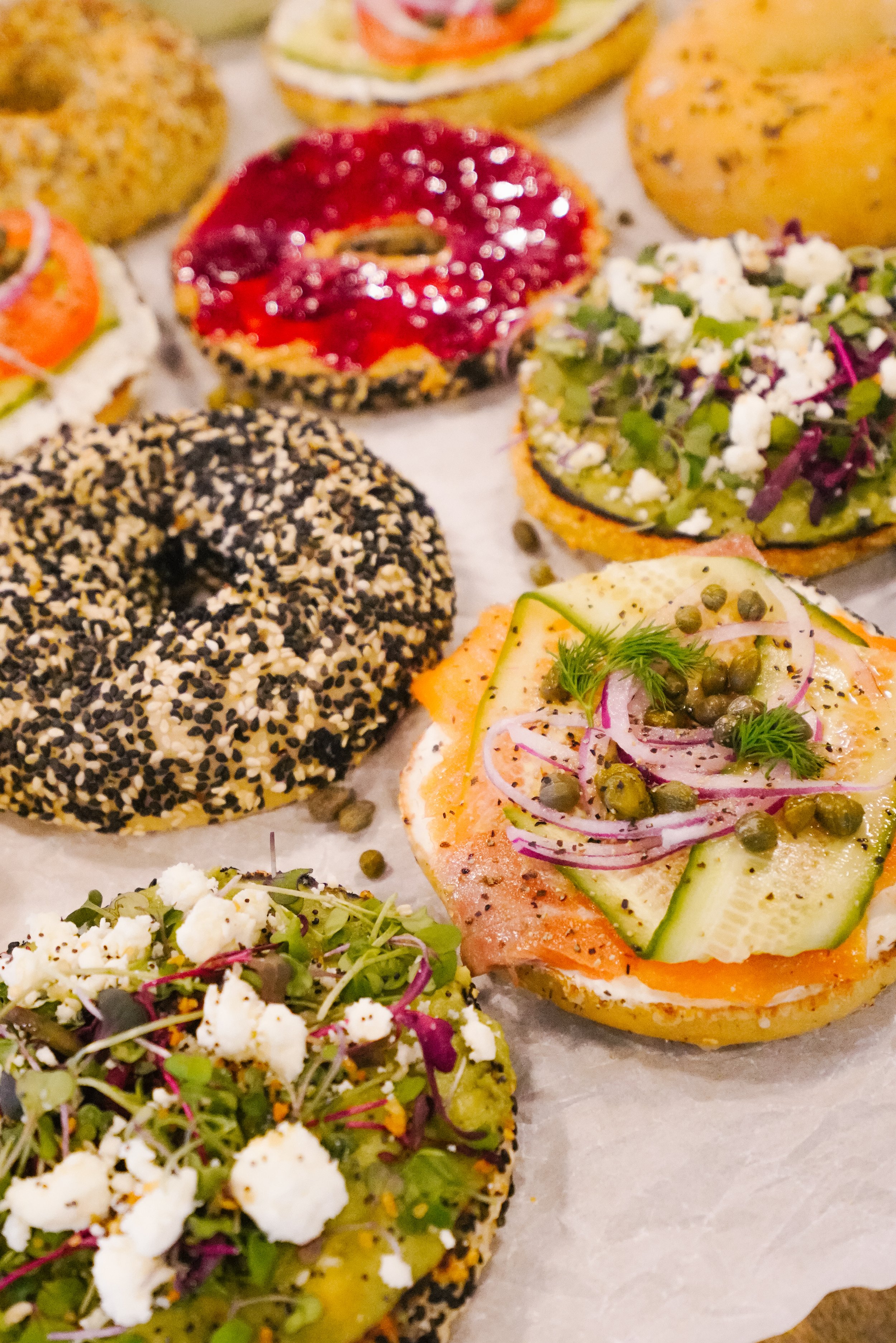 Bagels by the Sea: A Guide to Bagels in Maine cover photo collage